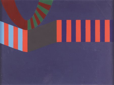 Mario Bracigliano, 234, 1974, acrilico su tela, cm. 30x40, firmato,...