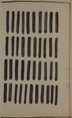 Arturo Vermi, Diario, 1964, tempera su carta, cm. 46,5x28,5, certificato di...