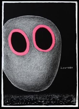 Ettore Sottsass, Il futuro, litografia su carta, cm. 70x50, es. 15/100,...