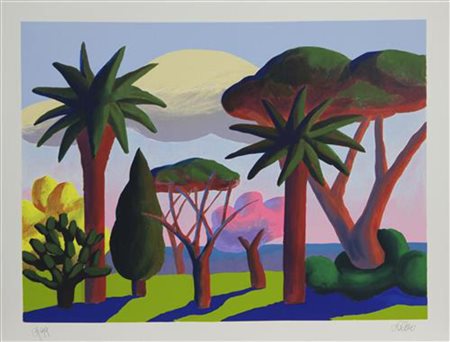 Salvo, Primavera, litografia su carta, cm. 70x90, es. 13/99, firmata in basso...