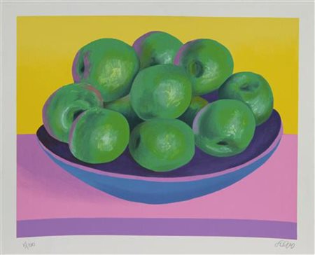 Salvo, Settembre, litografia su carta, cm. 70x80, es. 5/100, firmata in basso...