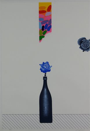 Concetto Pozzati, Senza titolo, litografia su carta, cm. 70x50, es. 96/150,...