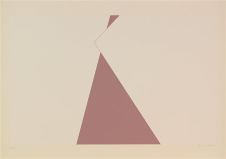 Guido Caselli, Composizione astratta, (1980 circa), litografia su carta, cm....