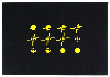 Gianni Colombo, Senza titolo, 1972, serigrafia su carta, cm. 50x70, es....