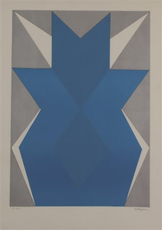 Galliano Mazzon, Senza titolo, serigrafia su carta, es. 29/30, cm. 70x50,...