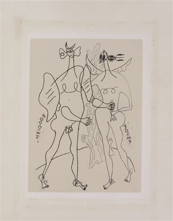 George Braque, Senza titolo, incisione su carta, cm. 50,5x35 (lastra cm....