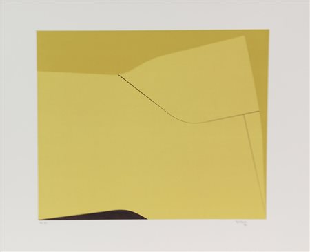 Arturo Bonfanti, Senza titolo, 1974, litografia su carta, cm. 47x56, es....