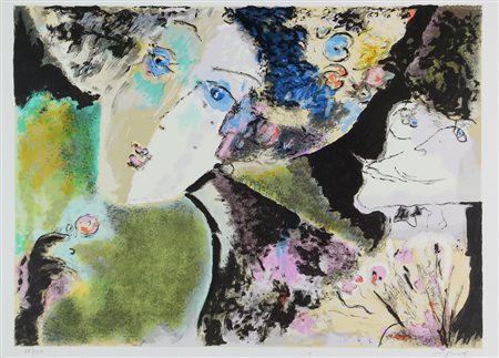 Franco Rognoni, Senza titolo, litografia su carta, cm. 50x70, es. 87/150,...