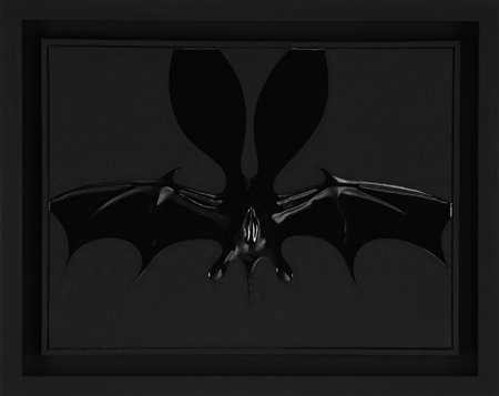 Gianluca Mangano, Pussy-Bat, 2006, tecnica mista su tela, cm. 39,5x49,5,...