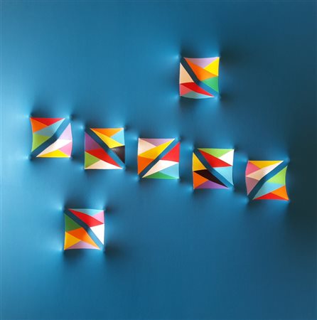 Pier Paolo Nudi, Dimensionale Cromatico, 2016, acrilico su tela estroflessa...