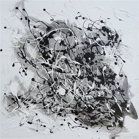 Herman Normoid, III Livello, acrilico su masonite, cm. 50x50