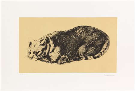 Francesco Messina, Senza titolo, litografia su carta, cm. 50x70, es. prova...