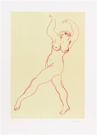 Francesco Messina, Senza titolo, litografia su carta, cm. 70x50, es. prova...