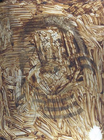 Giuseppe Migneco, Senza titolo, (anni '70), incisione su lastra metallica con...