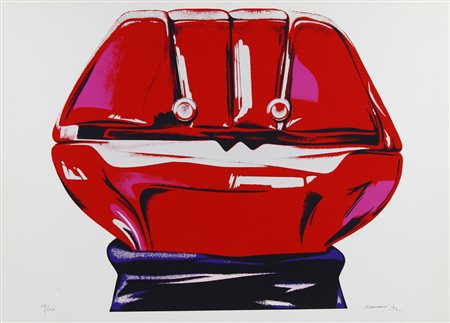 Umberto Mariani, Senza titolo, 1972, serigrafia su carta, cm. 50x70, es....