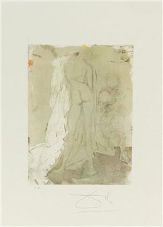 Salvador Dalì, Dalì Salvador, Senza titolo, litografia su carta, cm. 45x32,...