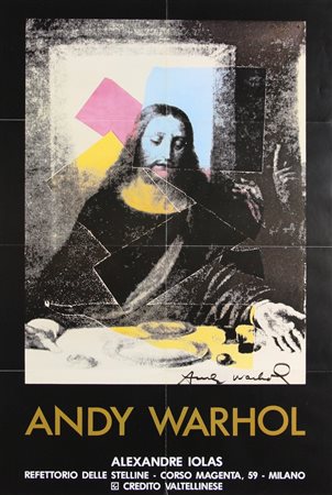 Andy Warhol, Senza titolo, manifesto, cm. 66x96, manifesto della mostra "Il...