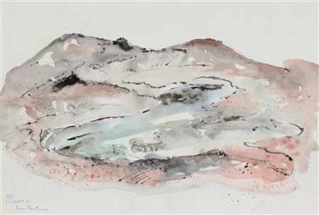 Cesare Vagarini, Massa Marittima, 1966, china e inchiostri acquerellati su...