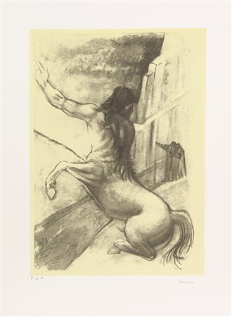 Francesco Messina, Senza titolo, incisione su carta, cm. 70x50 (lastra cm....