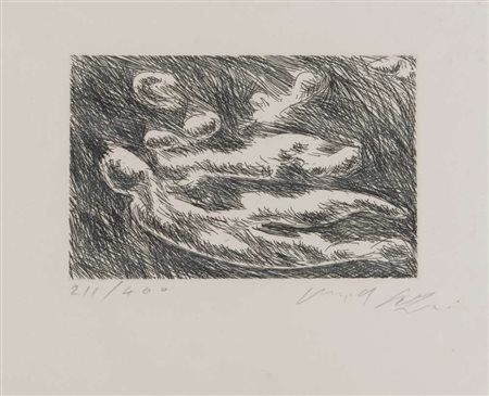 PERICLE FAZZINI (Grottamare 1913 - Roma 1987) Senza titolo Due litografie,...