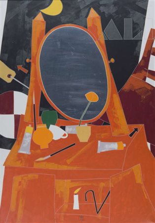 EMILIO TADINI (Milano 1927 - 2002) Specchiera, 1990 Serigrafia su...