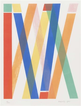 PIERO DORAZIO (Roma 1927 - Perugia 2005) Senza titolo, 1968 Litografia a...