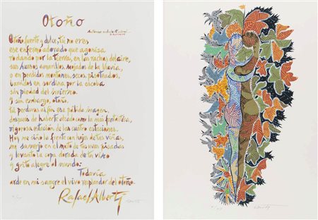 RAFAEL ALBERTI (El Puerto de Santa María 1902 - Cadice 1999) Senza titolo...