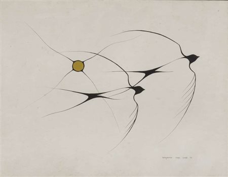 BENJAMIN CHEE CHEE (Canada 1944) Senza titolo, 1974 Acquerello su carta, cm....