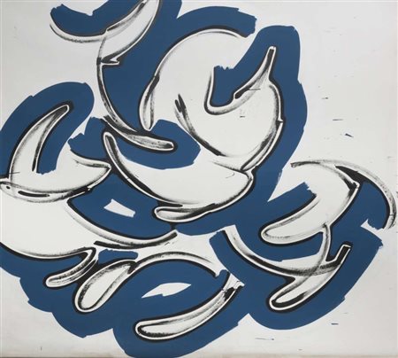 GIANNI ASDRUBALI (Tuscania 1955) Senza titolo, 1990 Olio su tela, cm. 230 x...