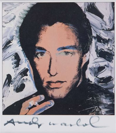 COPPIA DI STAMPE CON AUTOGRAFO DI ANDY WHAROL tratte da 'Portraits of the...