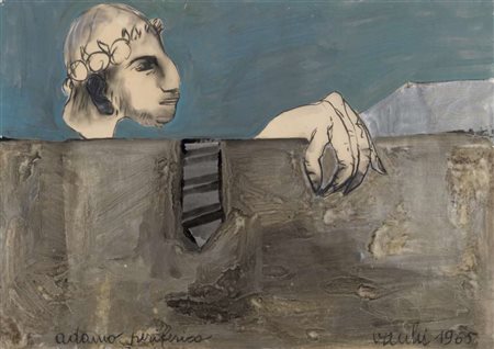 SERGIO VACCHI (Castenaso di Bologna 1925 - 2007) Adamo periferico, 1965...