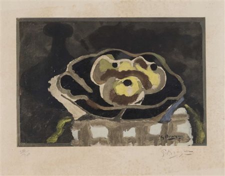 GEORGE BRAQUE (Argenteuil 1882 - Parigi 1963) Natura morta Acquaforte a...