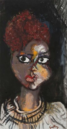 RENATO GUTTUSO (Bagheria 1912 - Roma 1987) La Negretta, 1960 Olio su tela,...
