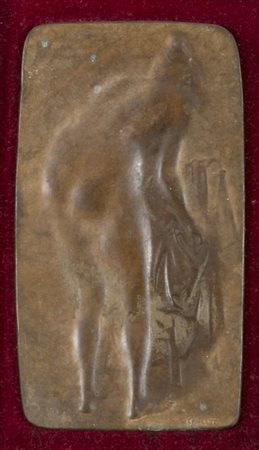 VENANZIO CROCETTI (Giulianova 1913 - Roma 2003) Nudo di schiena Bassorilievo...