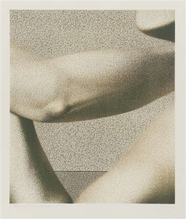 FRANCO SARNARI (Roma 1933) Frammento Litografia a colori, ex. 7/150 Misure...