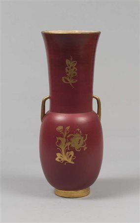 VASO IN CERAMICA, MANIFATTURA F.A.C.I. CIVITA CASTELLANA ANNI '50 a smalto...