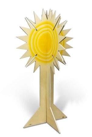 GIACOMO BALLA (Torino 1871 - Roma 1958) Fiore futurista Scultura in legno...