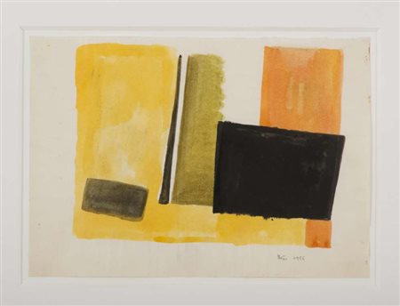 NEDDA GUIDI (Gubbio 1927 - Roma 2015) Composizione, 1966 Acquerello su carta,...