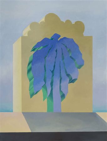 GINO MAROTTA (Campobasso 1935 - Roma 2012) Palma Olio su tela, cm. 116 x 89...