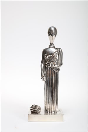 DE CHIRICO GIORGIO (1888 - 1978) Musa con colonna spezzata. . 1970. Bronzo...
