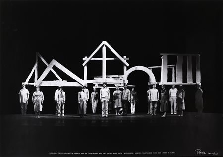 PISTOLETTO MICHELANGELO (n. 1933) La gente di Corniglia. . 1981. Fotografia...