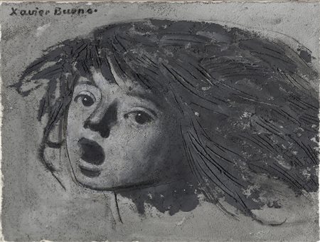 BUENO XAVIER (1915 - 1979) Senza titolo. . Olio su tela. Cm 40,00 x 30,00....