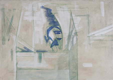 PIZZINATO ARMANDO (1910 - 2004) Senza titolo. Olio su tela. Cm 70,00 x 50,00....