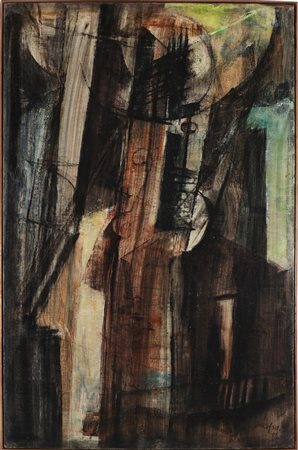 BASALADELLA AFRO (1912 - 1976) Ciaccona. 1951. Olio su tela. Cm 41,00 x...