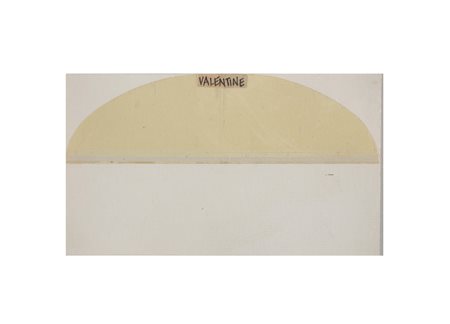 BURRI ALBERTO (1915 - 1995) Valentine. . 1966. Tecnica mista su cartoncino....