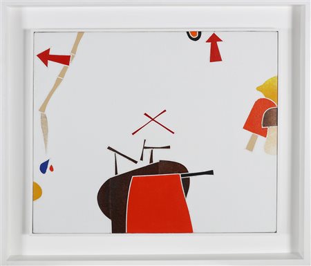 TADINI EMILIO (1927 - 2002) Figura. . 1979. Olio su tela. Cm 55,00 x 46,00....