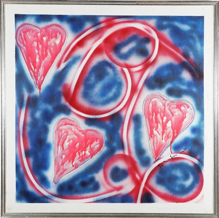 SCHIFANO MARIO (1934 - 1998) Senza titolo. . 1981. Smalto e spry su tela. Cm...