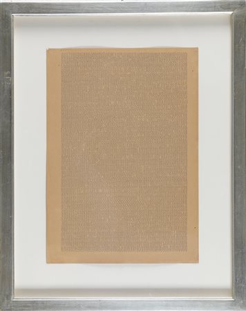 DADAMAINO (1935 - 2004) Lettera 7. . 1979. China su carta. Cm 35,00 x 50,00....