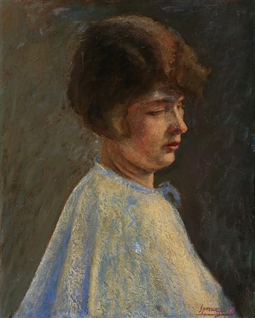 Francesco Speranza (1902-1984) Ritratto di donna Olio su tela cm 50x40...