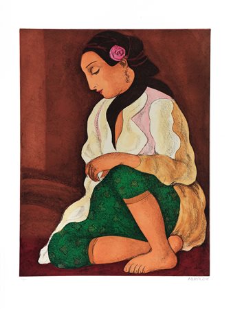 DOMENICO CANTATORE Ruvo di Puglia (BA )1906- Parigi 1998 Senza titolo...